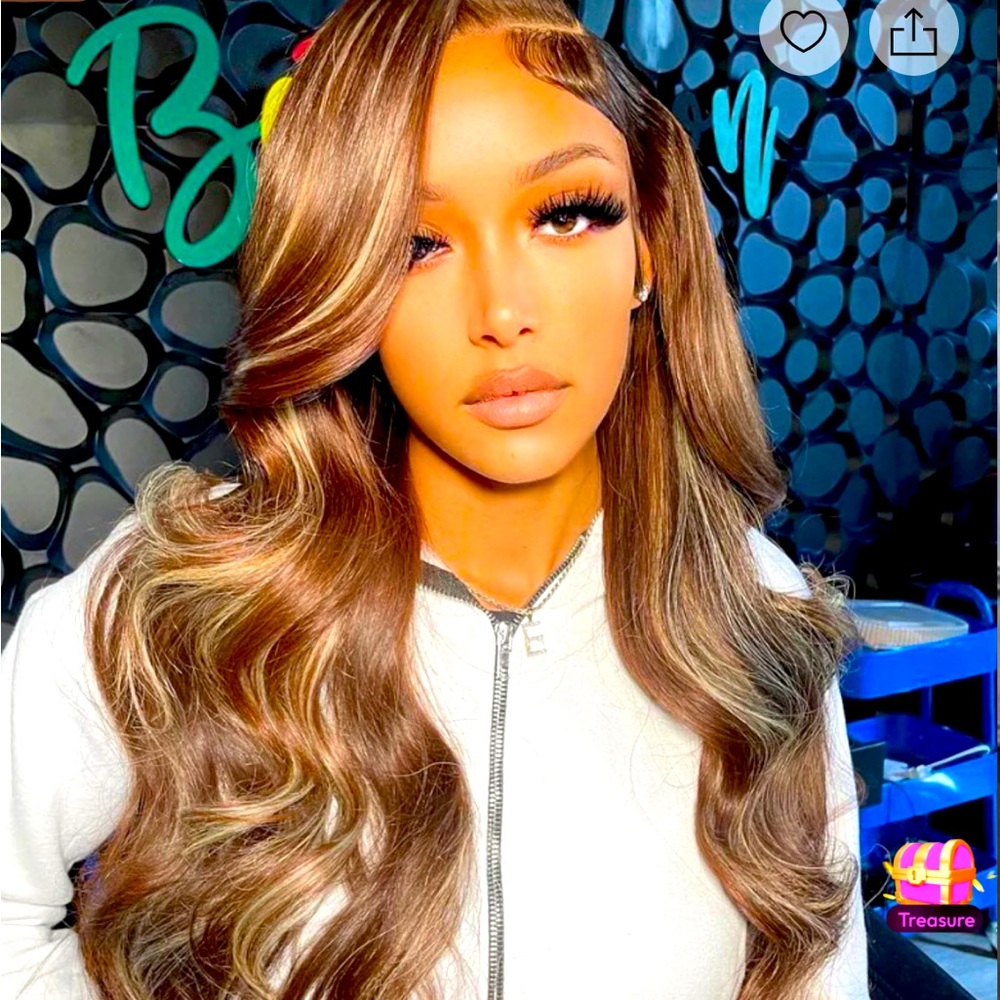 Honey blonde lace front
